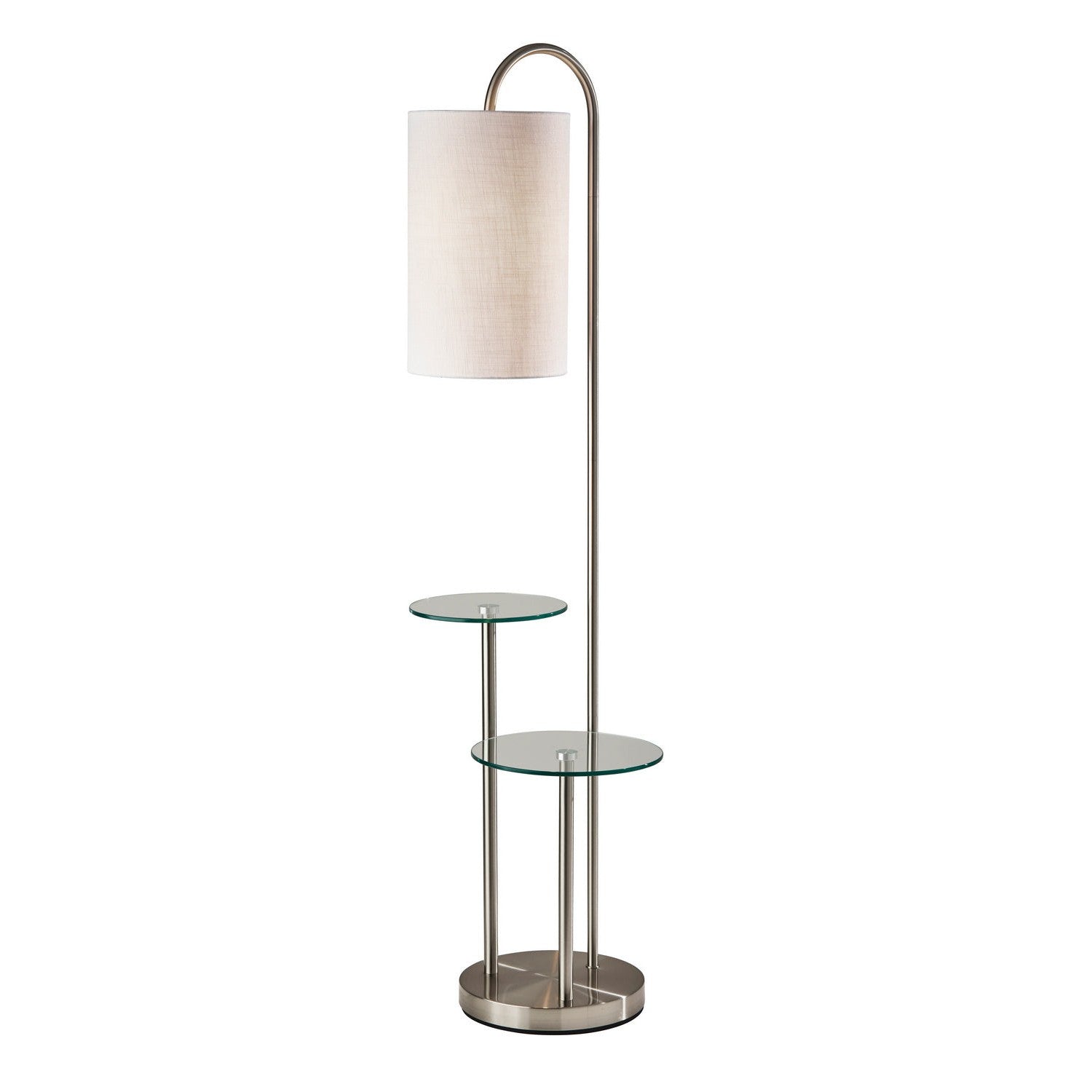 Adesso Home - 4008-22 - Floor Lamp - Leonard - Brushed Steel