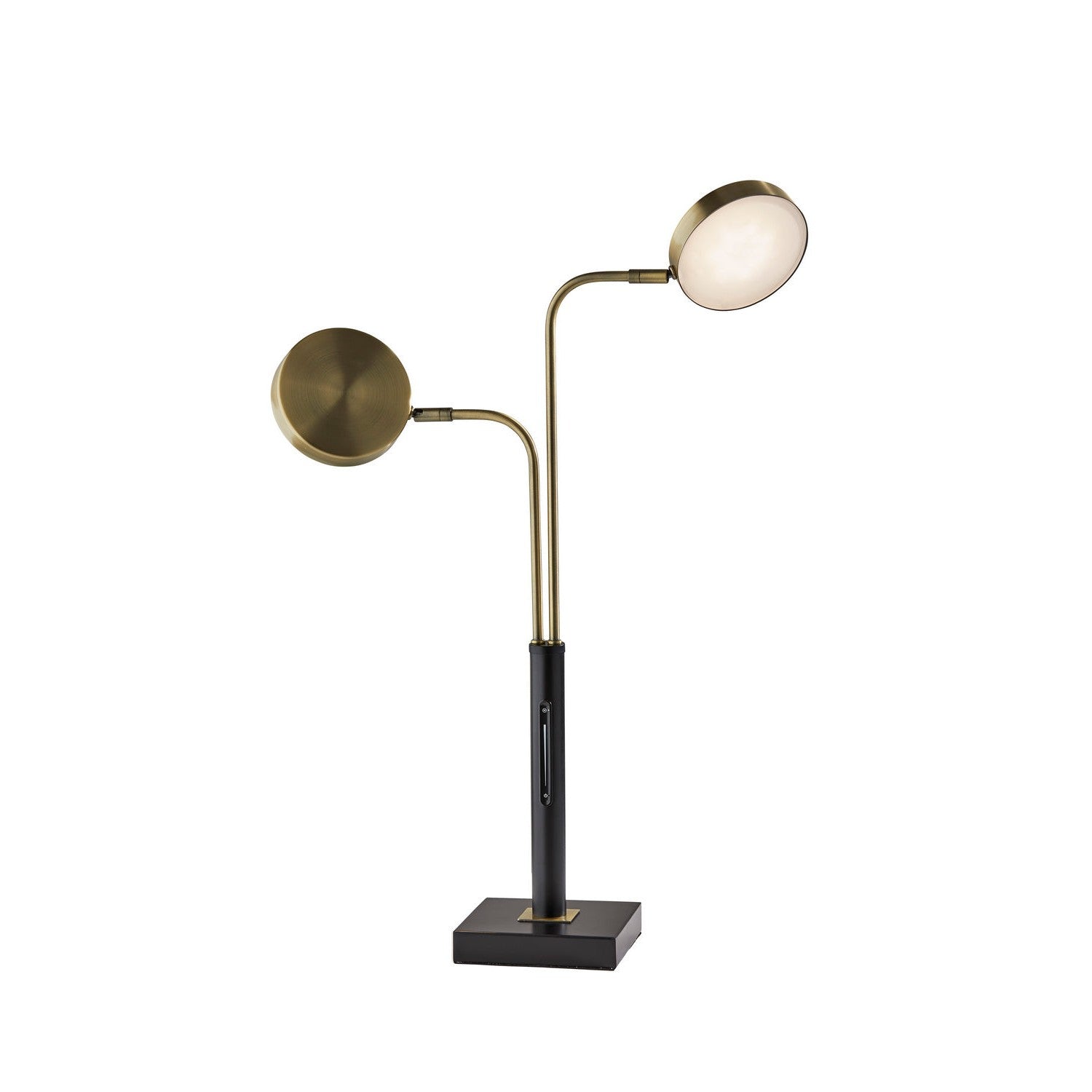 Adesso Home - 4126-01 - LED Desk Lamp - Rowan - Black & Antique Brass