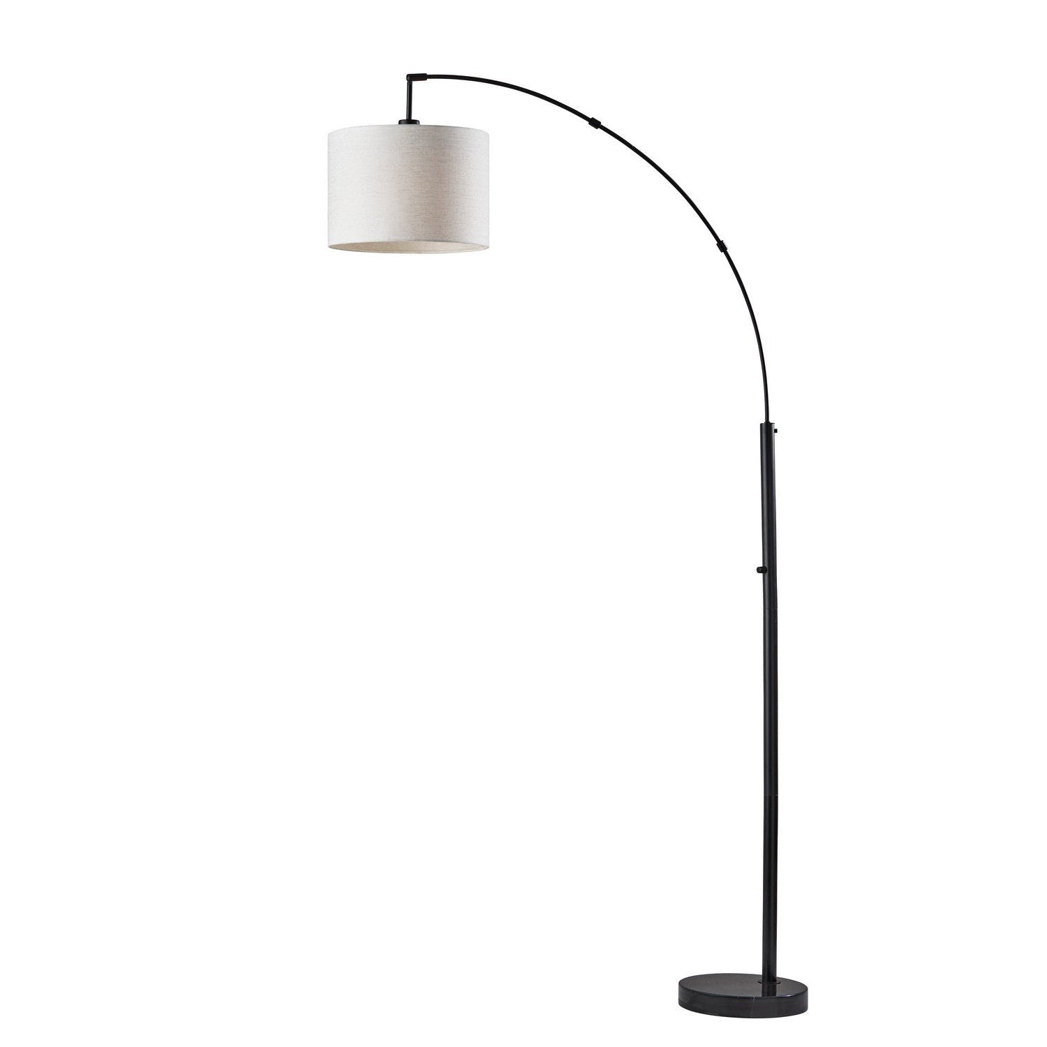 Adesso Home - 4249-01 - Arc Lamp - Bowery - Black