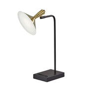 Adesso Home - 4262-01 - LED Desk Lamp - Lucas - Black W. Antique Brass