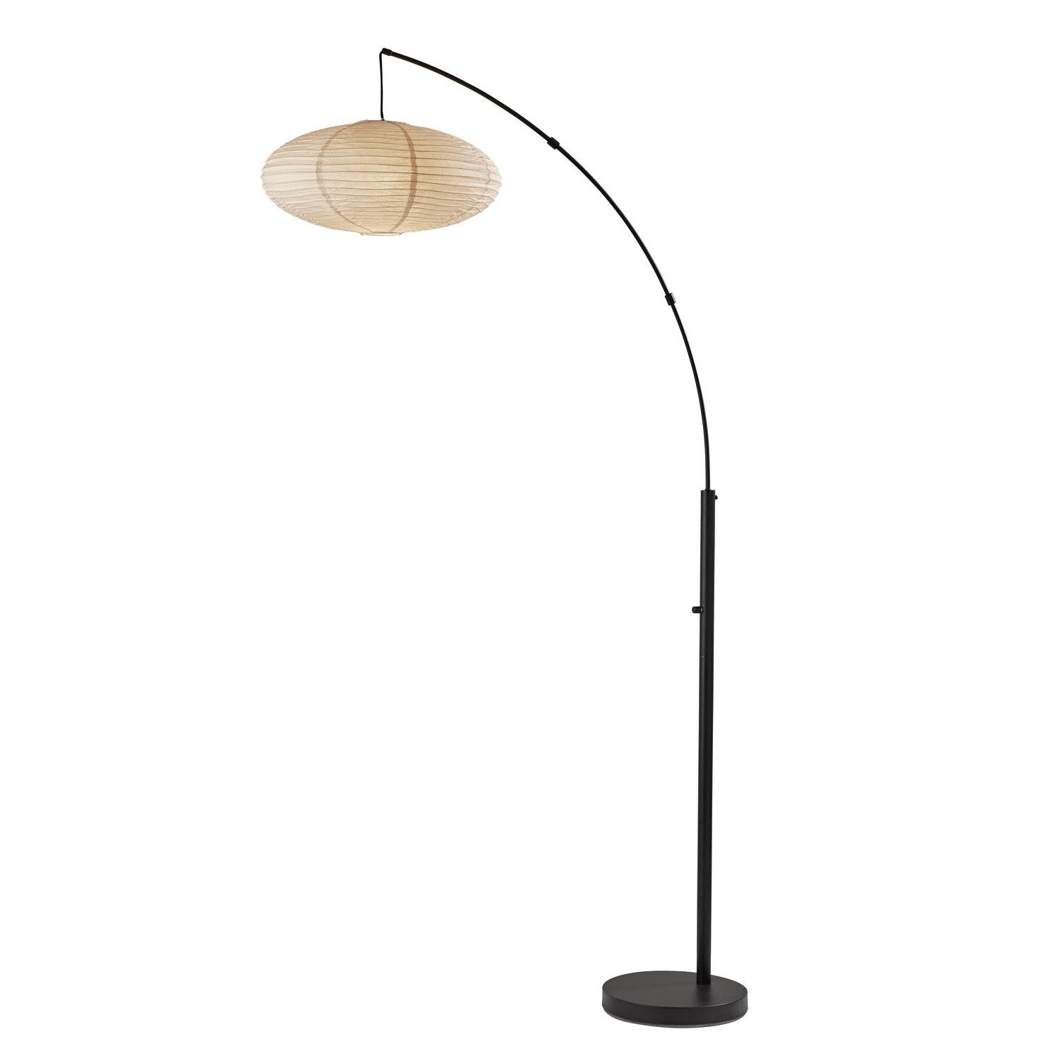 Adesso Home - 5024-01 - One Light Arc Lamp - Corinne - Black