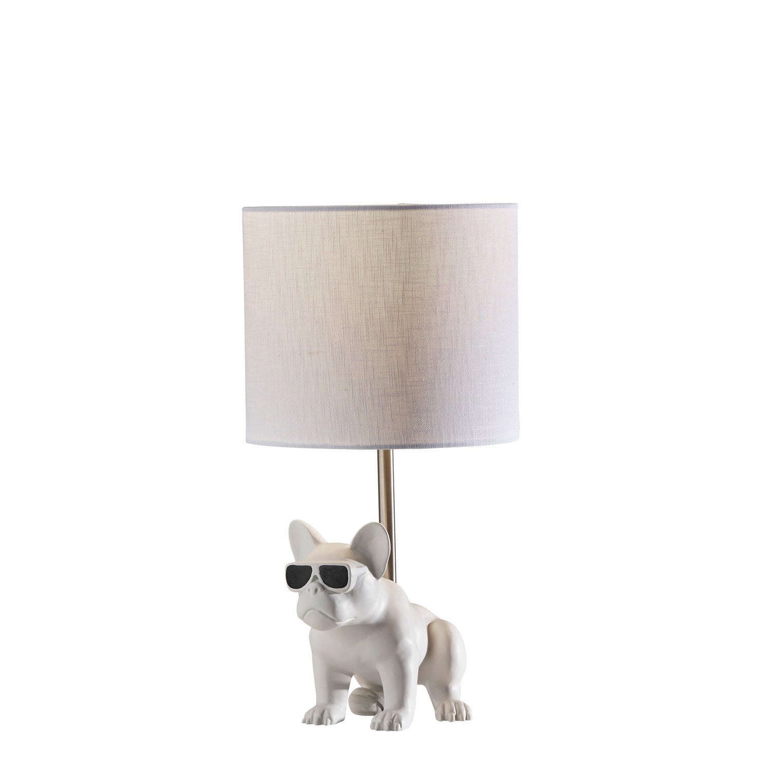 Adesso Home - SL3706-02 - Table Lamp - Sunny - White Ceramic W. Brushed Steel Neck