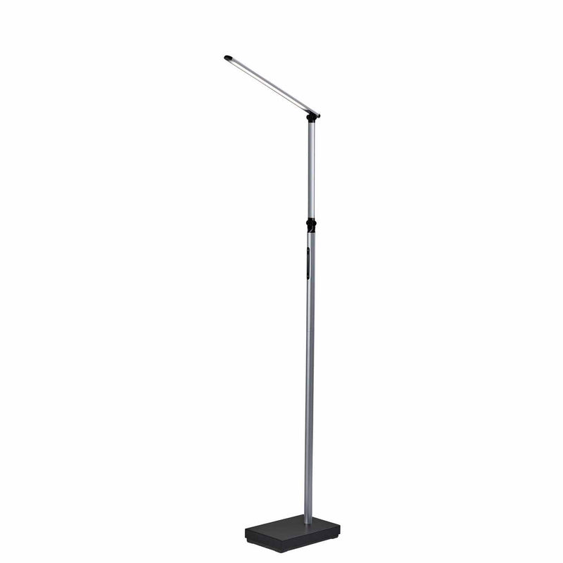 Adesso Home - SL4907-01 - LED Floor Lamp - Lennox - Black & Silver