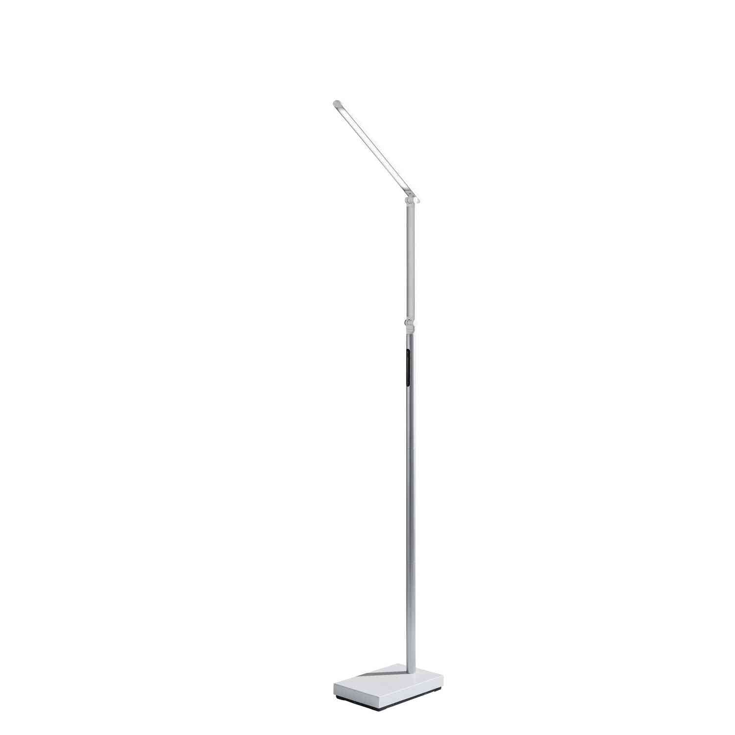 Adesso Home - SL4907-02 - LED Floor Lamp - Lennox - Black & Silver