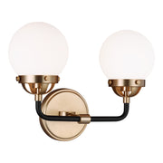 Visual Comfort Studio - 4487902-848 - Two Light Wall / Bath - Cafe - Satin Brass