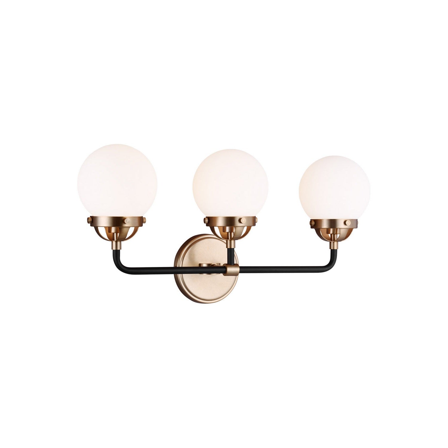 Visual Comfort Studio - 4487903EN-848 - Three Light Wall / Bath - Cafe - Satin Brass