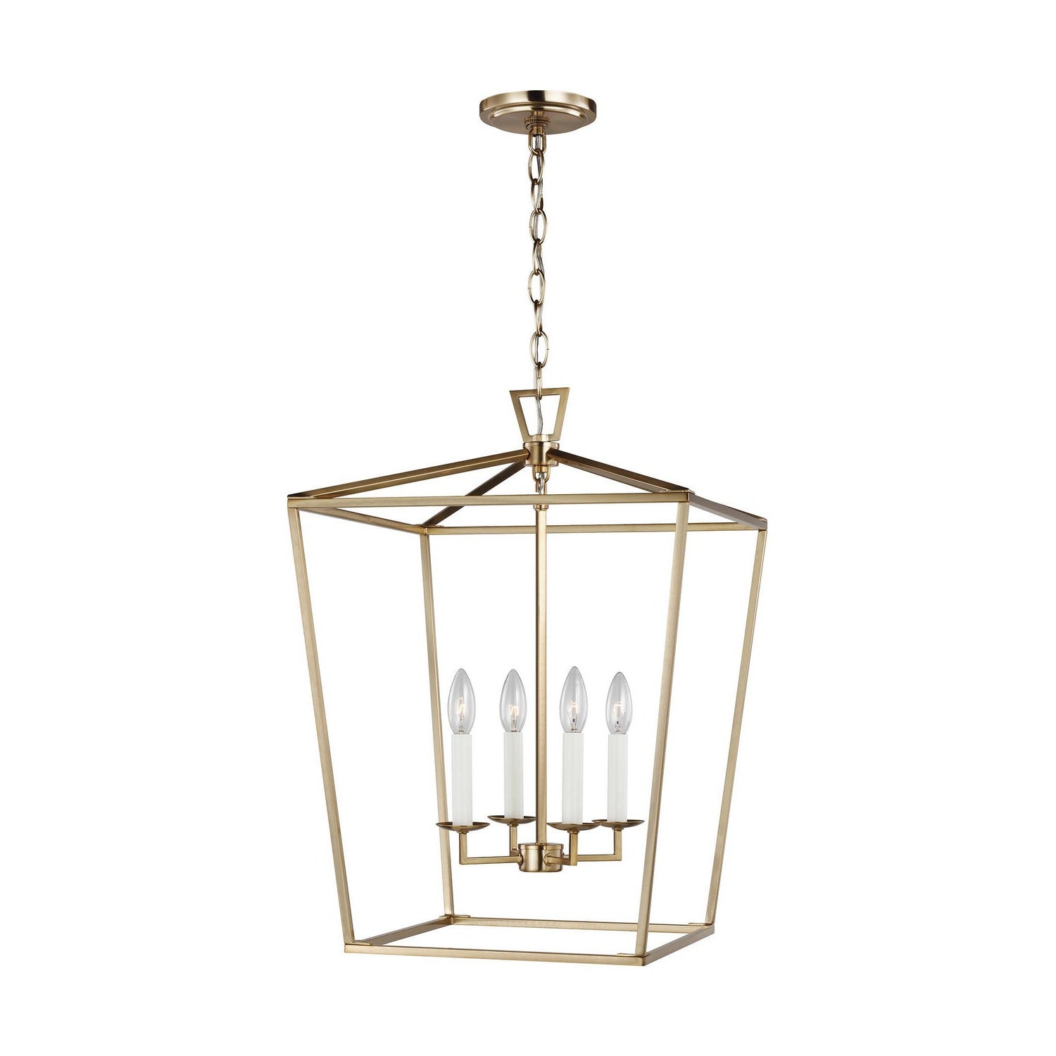 Visual Comfort Studio - 5392604EN-848 - Four Light Lantern - Dianna - Satin Brass