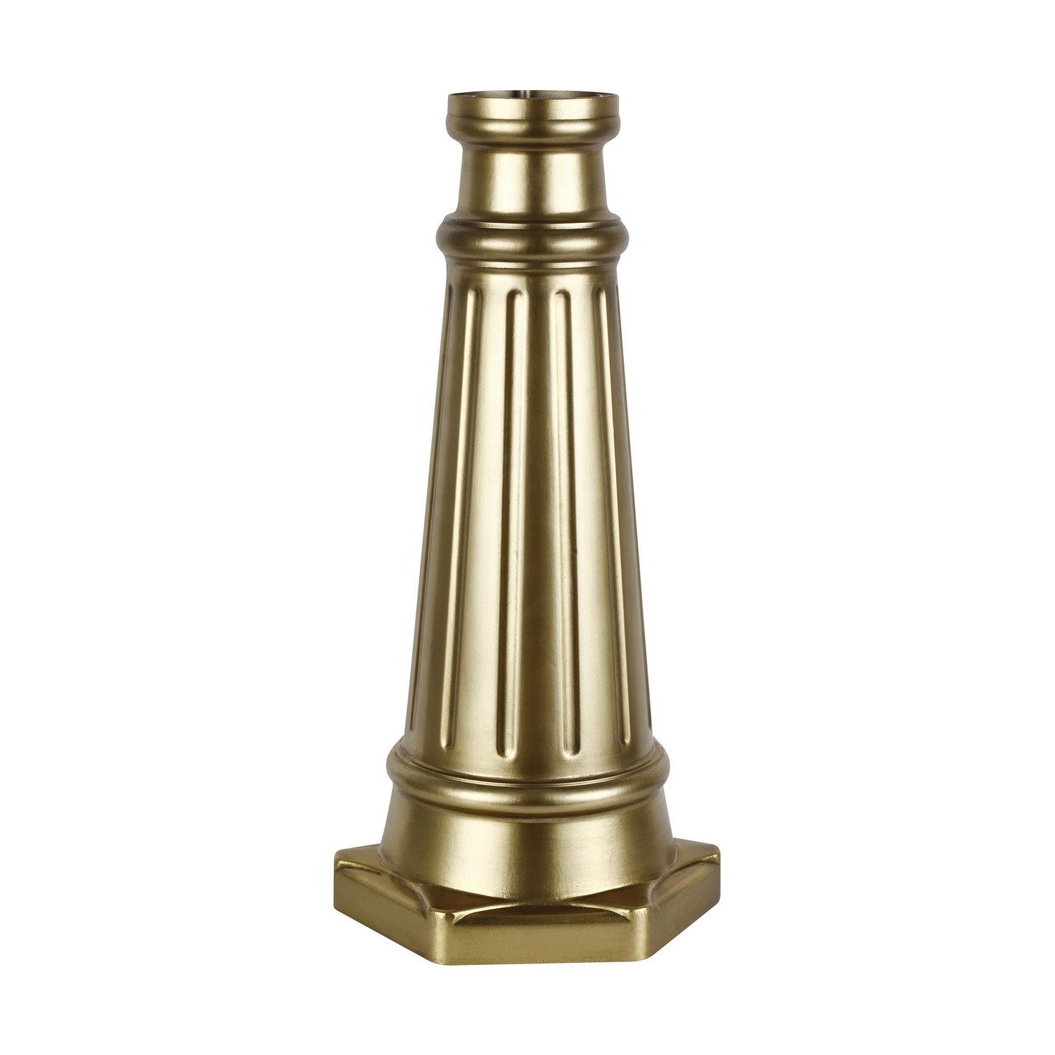Generation Lighting - POSTBASE-PDB - Post Base - Outdoor Post Base - Painted Distressed Brass