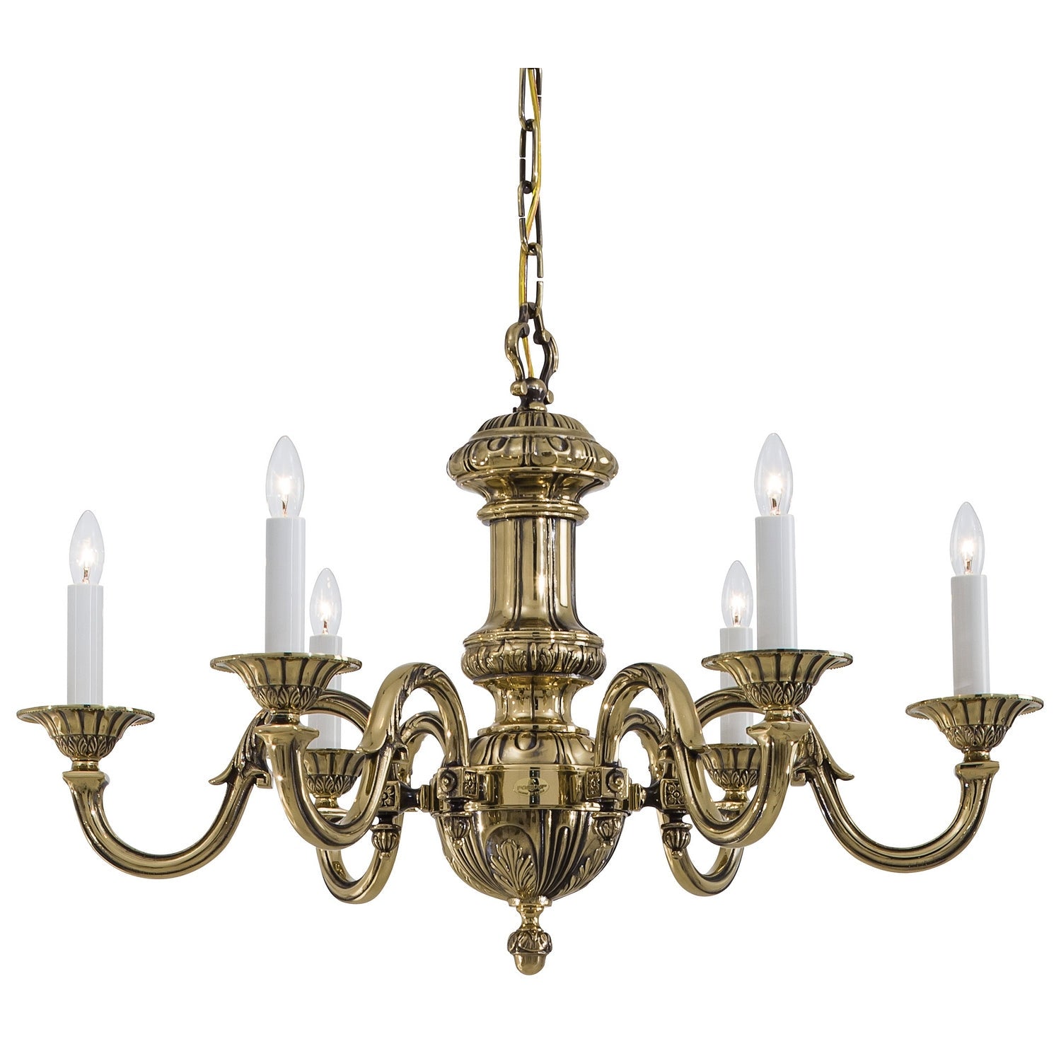 Metropolitan - N700206 - Six Light Chandelier - Metropolitan - Classic Brass