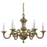 Metropolitan - N700206 - Six Light Chandelier - Metropolitan - Classic Brass