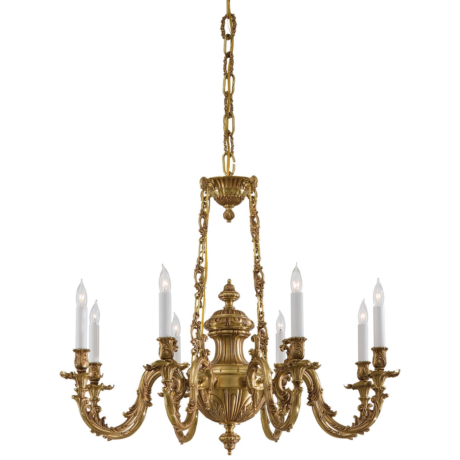 Metropolitan - N700408 - Eight Light Chandelier - Metropolitan - Classic Brass