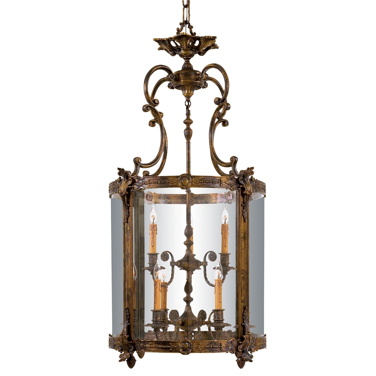 Metropolitan - N2342 - Nine Light Pendant - Metropolitan - Oxide Brass