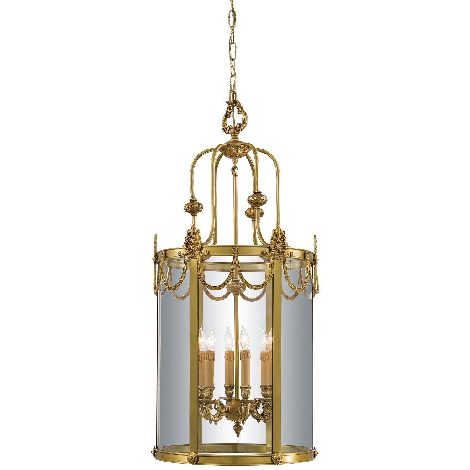 Metropolitan - N850906 - Six Light Foyer Pendant - Metropolitan - DorÔøΩÔøΩ Gold