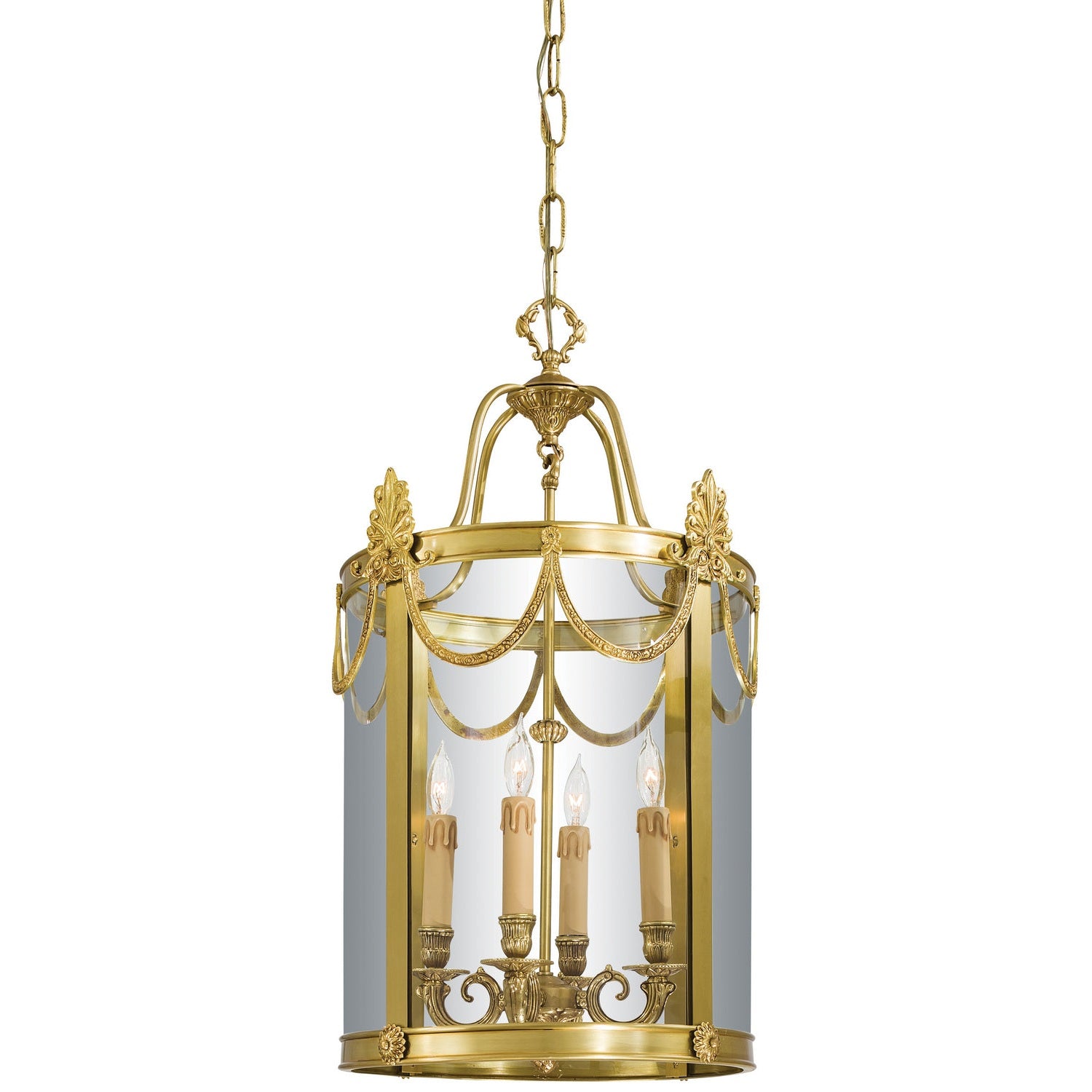 Metropolitan - N850804 - Four Light Foyer Pendant - Metropolitan - DorÔøΩÔøΩ Gold