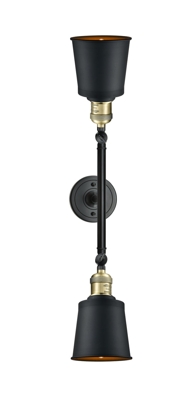 Innovations - 208L-BAB-M9-BK - Two Light Bath Vanity - Franklin Restoration - Black Antique Brass