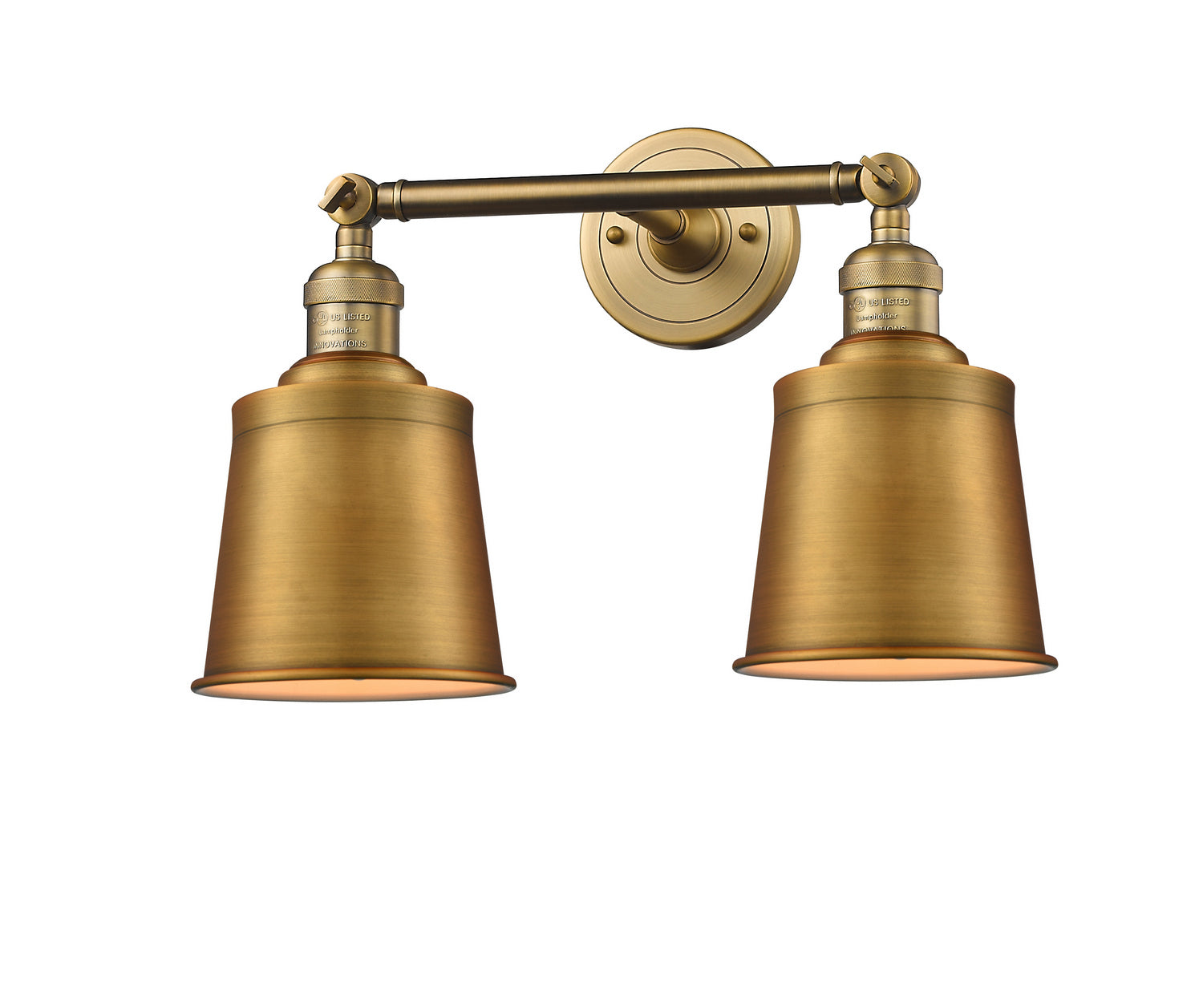 Innovations - 208L-BB-M9-BB - Two Light Bath Vanity - Franklin Restoration - Brushed Brass