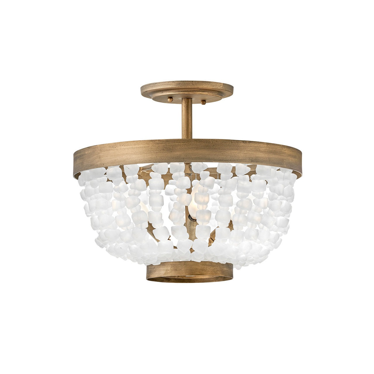 Fredrick Ramond - FR30203BNG - LED Semi-Flush Mount - Dune - Burnished Gold