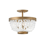 Fredrick Ramond - FR30203BNG - LED Semi-Flush Mount - Dune - Burnished Gold