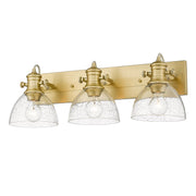 Golden - 3118-BA3 BCB-SD - Three Light Bath Vanity - Hines - Brushed Champagne Bronze