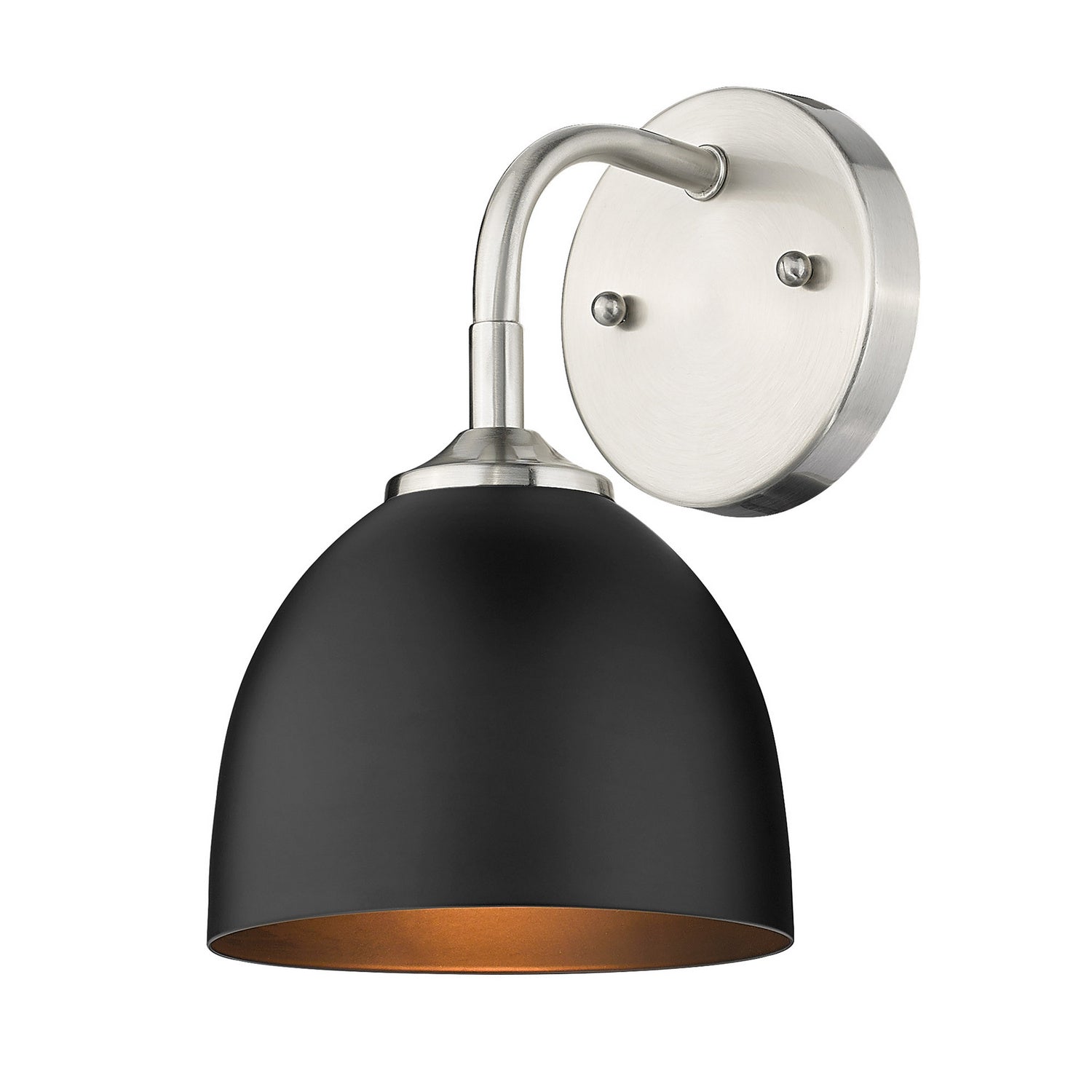 Golden - 6956-1W PW-BLK - One Light Wall Sconce - Zoey - Pewter