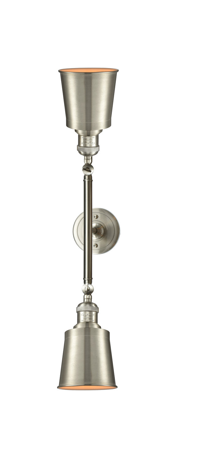 Innovations - 208L-SN-M9-SN - Two Light Bath Vanity - Franklin Restoration - Brushed Satin Nickel