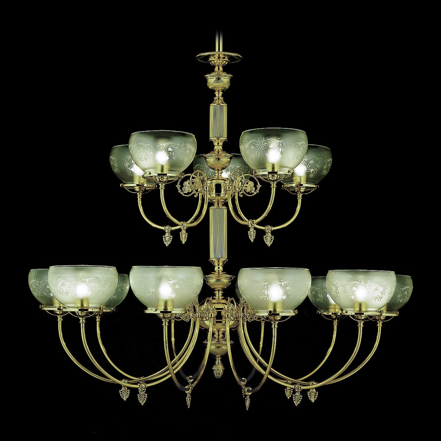 Framburg - 7515 PB - 15 Light Foyer Chandelier - Chancery - Polished Brass