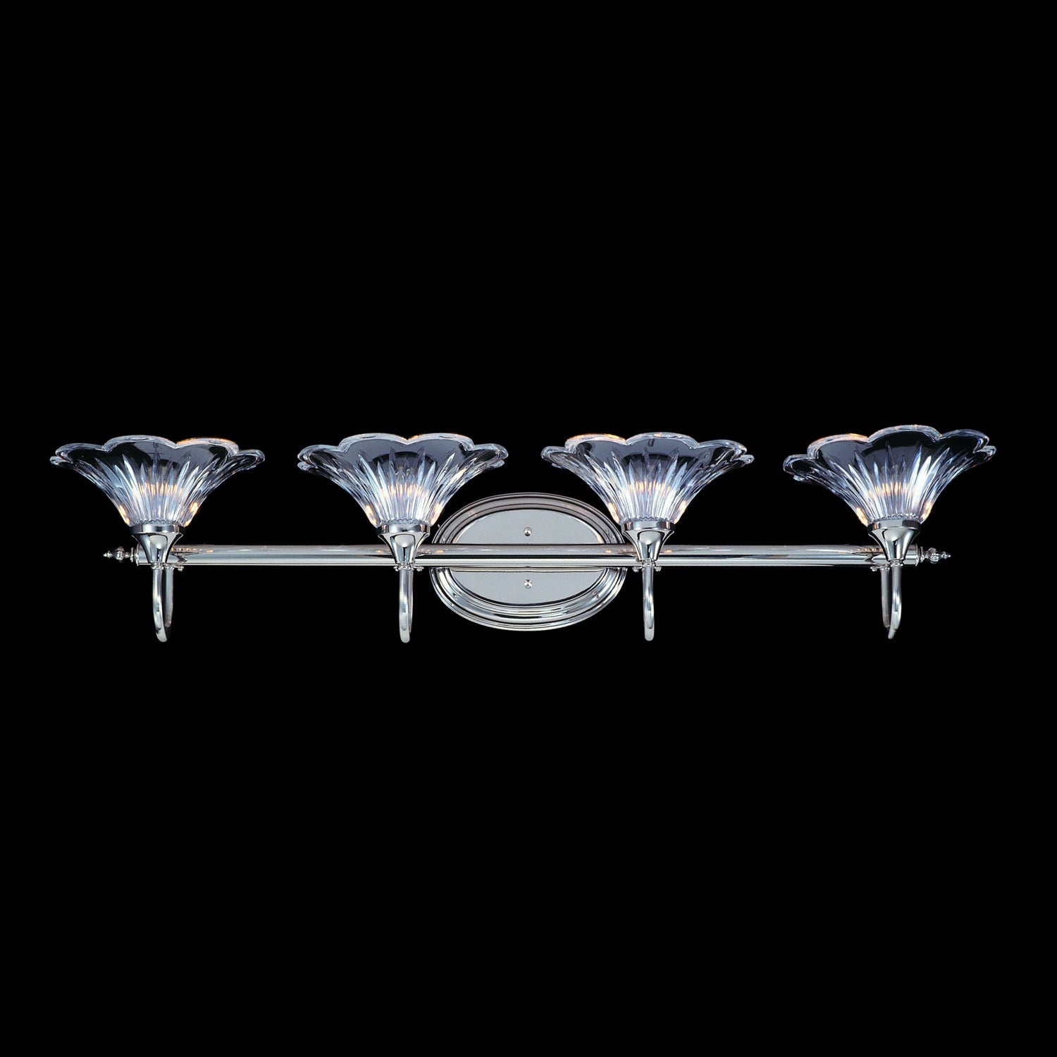 Framburg - 8734 PS - Four Light Wall Sconce - Geneva - Polished Silver