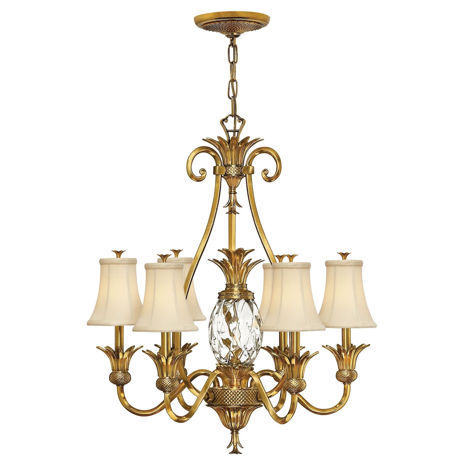 Hinkley - 4886BB - LED Foyer Pendant - Plantation - Burnished Brass