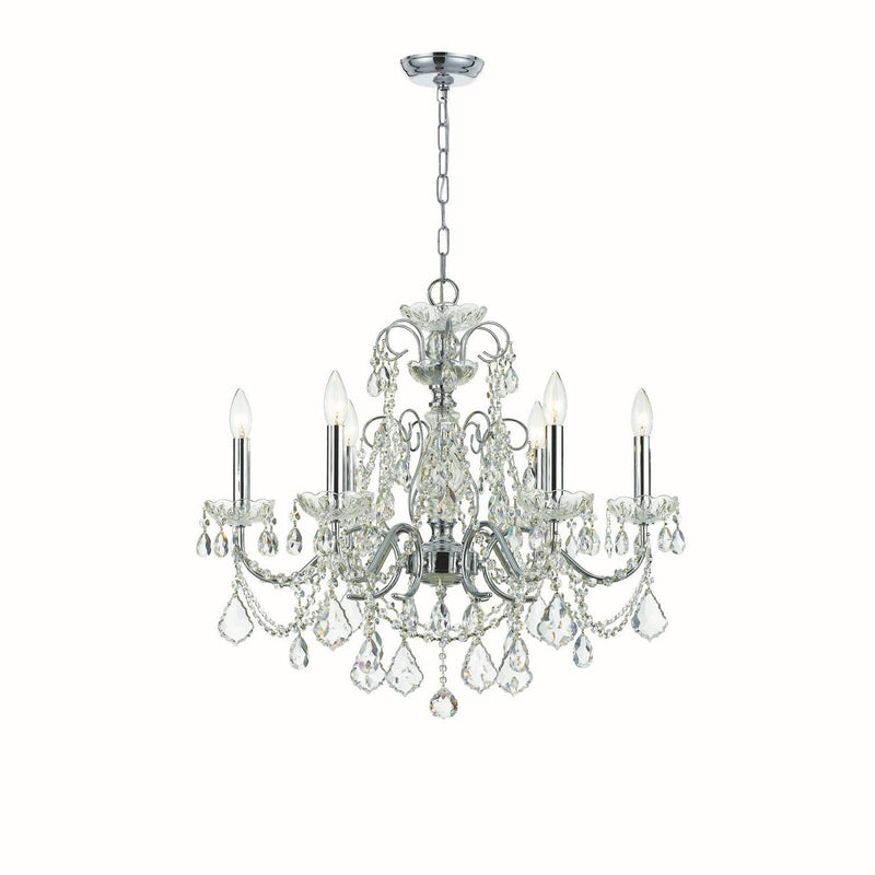 Crystorama - 3226-CH-CL-I - Six Light Chandelier - Imperial - Polished Chrome