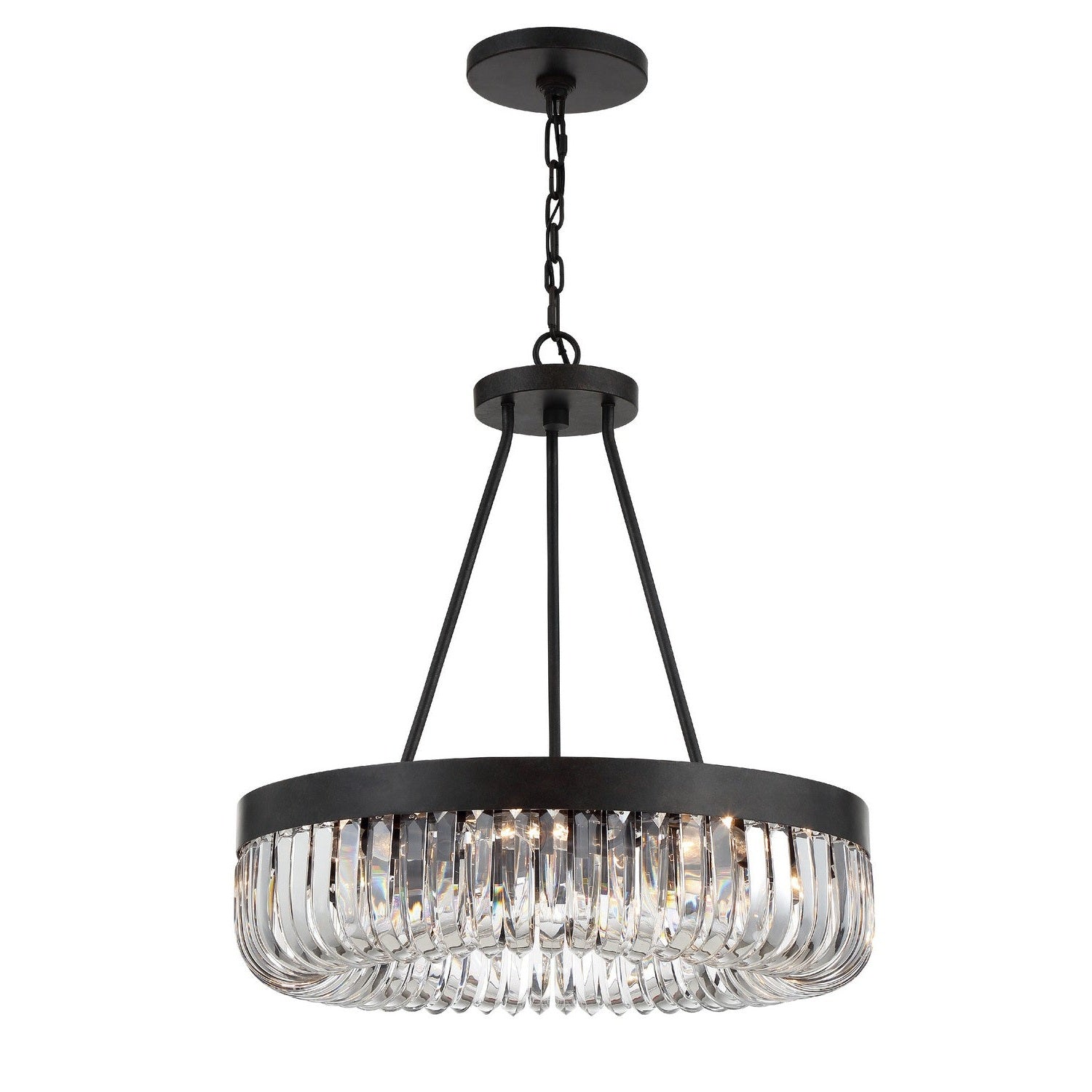 Crystorama - ALI-B2008-CZ - Eight Light Chandelier - Alister - Charcoal Bronze