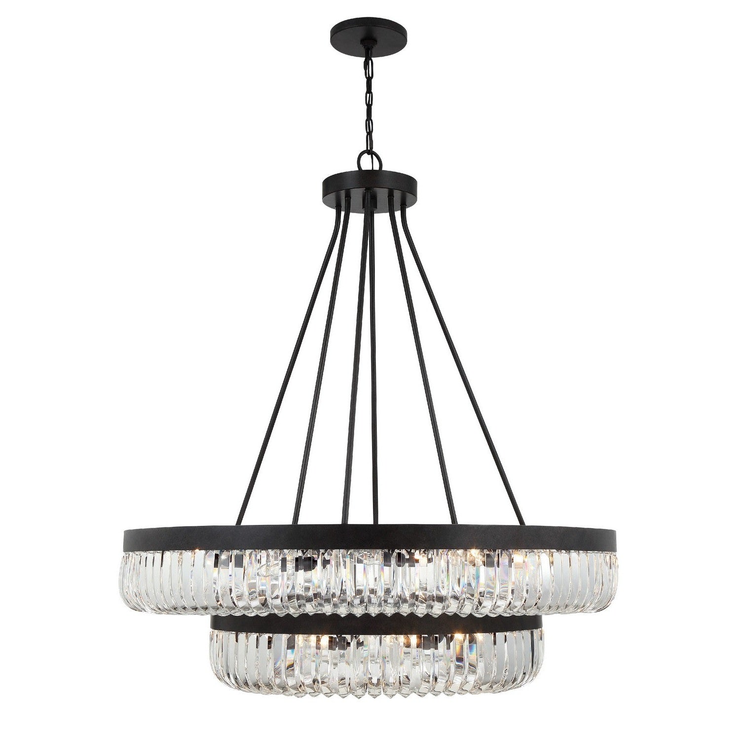 Crystorama - ALI-B2026-CZ - 26 Light Chandelier - Alister - Charcoal Bronze