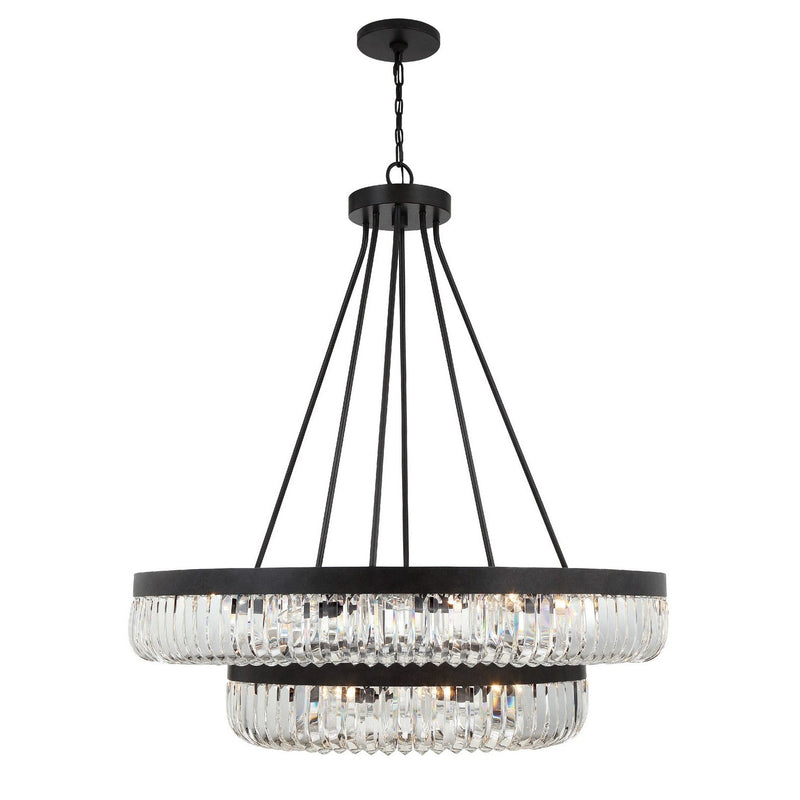 Crystorama - ALI-B2026-CZ - 26 Light Chandelier - Alister - Charcoal Bronze