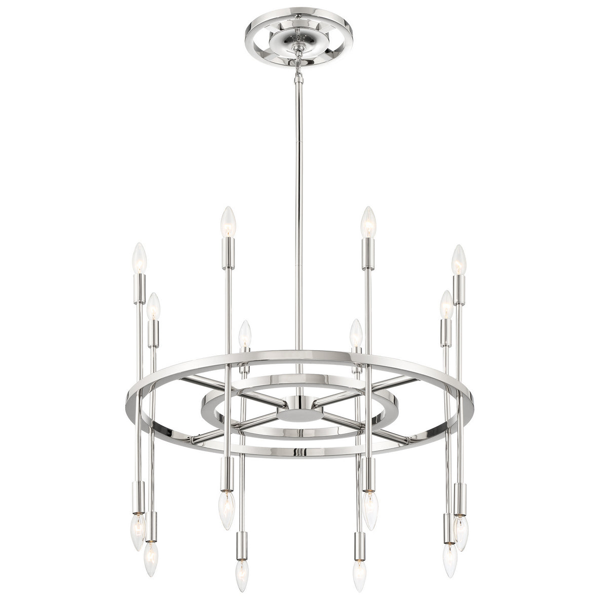 Crystorama - ARS-B4016-PN - 16 Light Chandelier - Aries - Polished Nickel