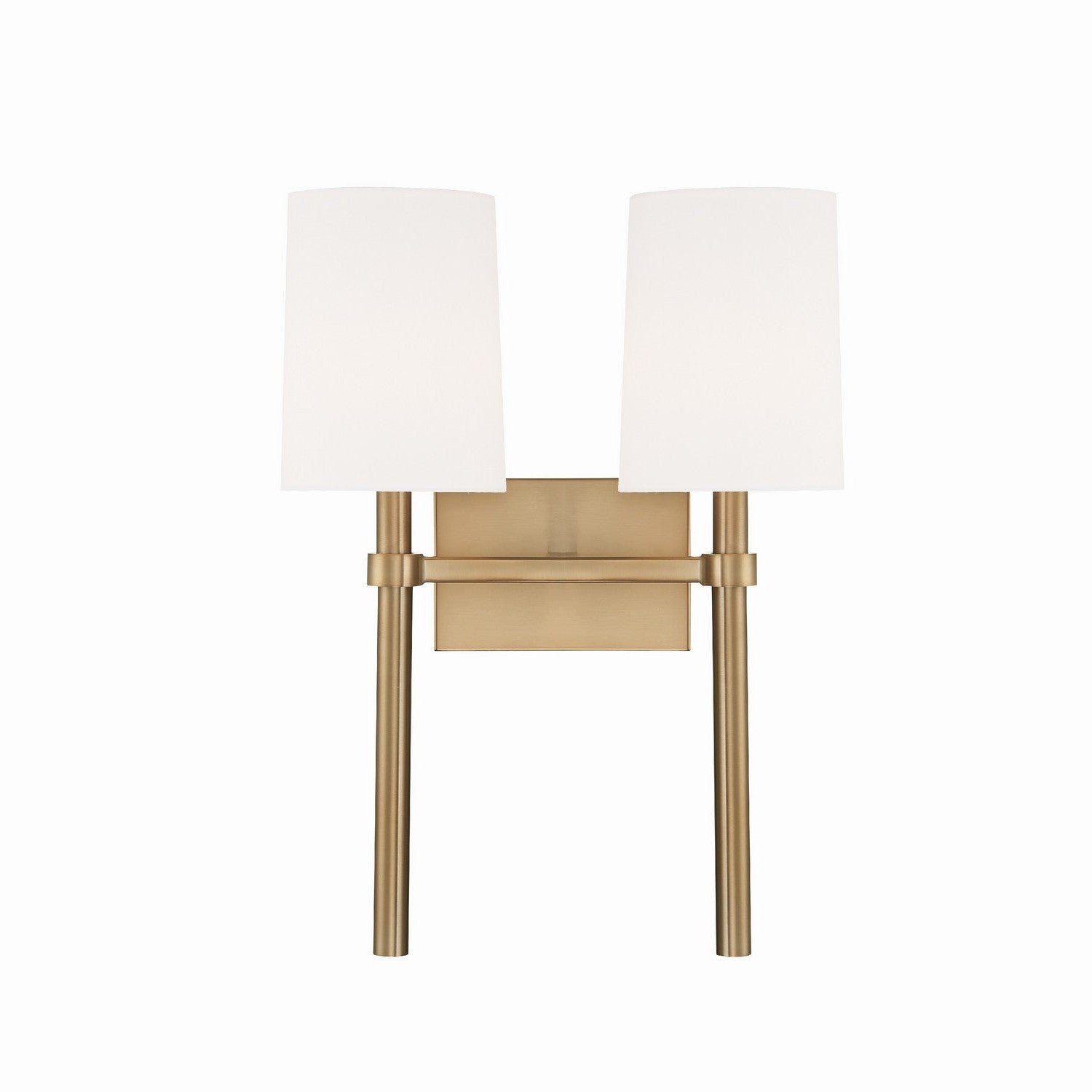 Crystorama - BRO-452-VG - Two Light Wall Sconce - Bromley - Vibrant Gold