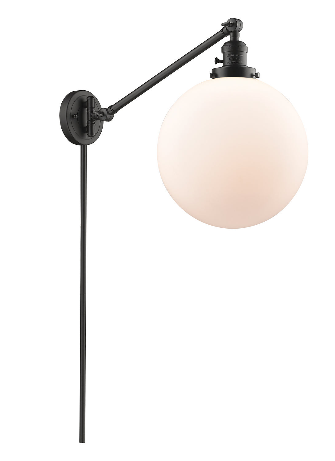 Innovations - 237-OB-G201-12 - One Light Swing Arm - Franklin Restoration - Oil Rubbed Bronze
