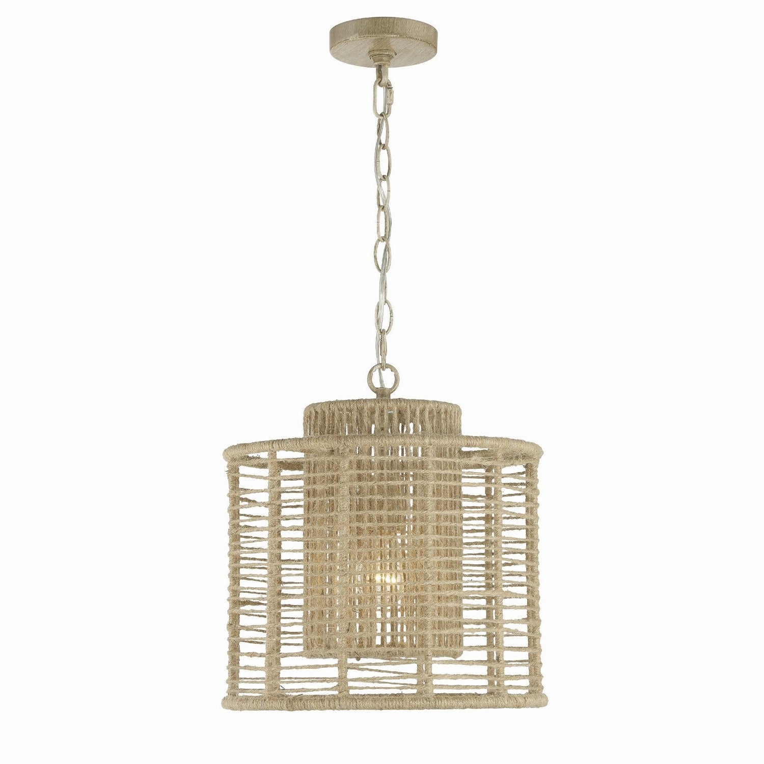 Crystorama - JAY-A5001-BS - One Light Pendant - Jayna - Burnished Silver