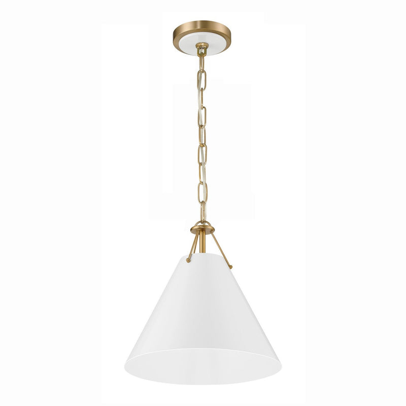 Crystorama - XAV-B8301-VG - One Light Pendant - Xavier - Vibrant Gold