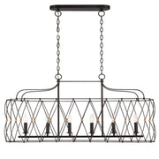 Crystorama - ZUC-A9037-EB-GA - Six Light Chandelier - Zucca - English Bronze + Antique Gold