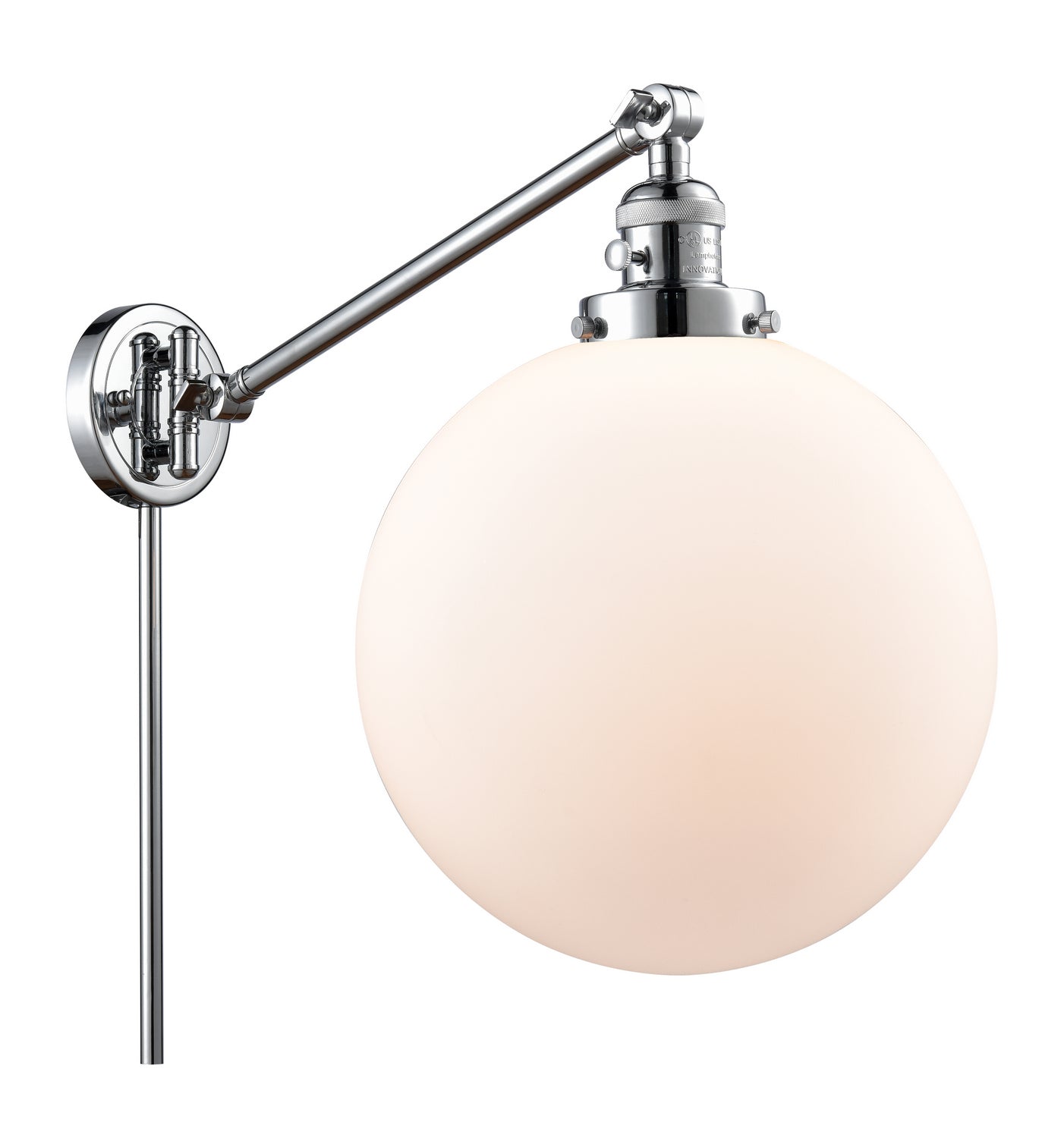 Innovations - 237-PC-G201-12 - One Light Swing Arm - Franklin Restoration - Polished Chrome