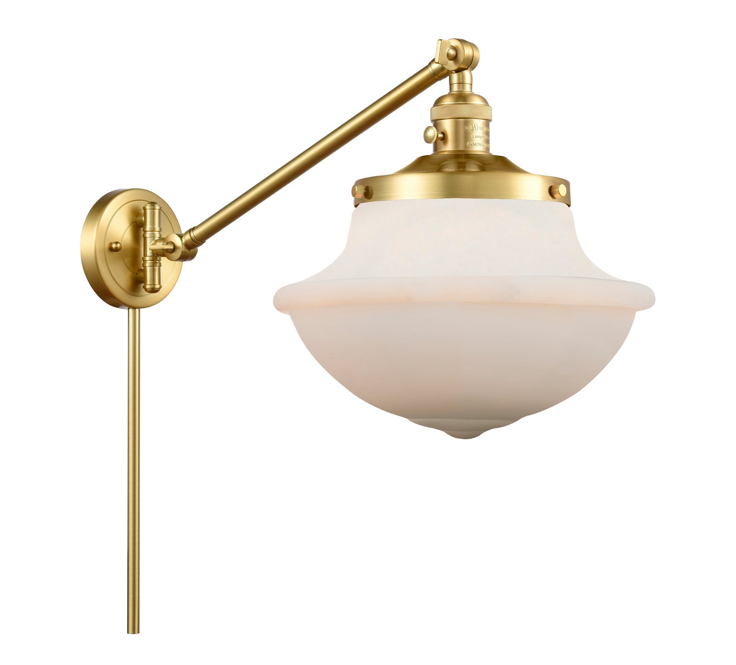 Innovations - 237-SG-G541 - One Light Swing Arm - Franklin Restoration - Satin Gold