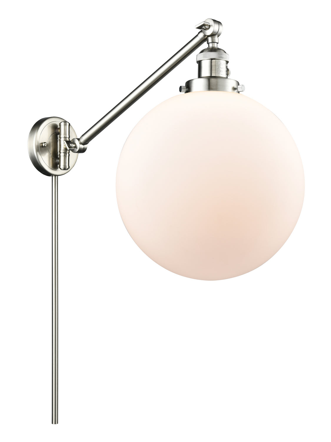 Innovations - 237-SN-G201-12 - One Light Swing Arm - Franklin Restoration - Brushed Satin Nickel