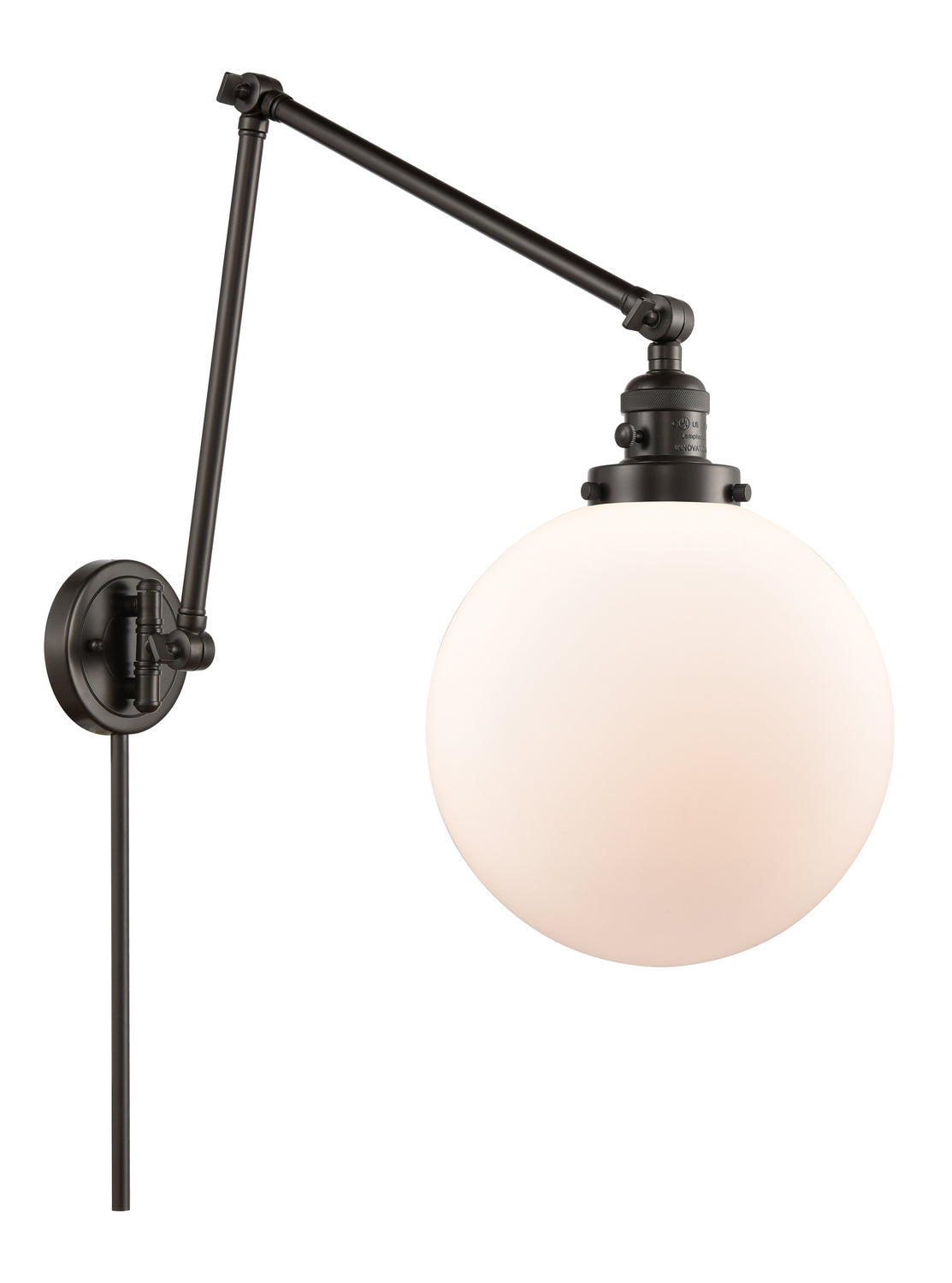 Innovations - 238-OB-G201-10 - One Light Swing Arm - Franklin Restoration - Oil Rubbed Bronze