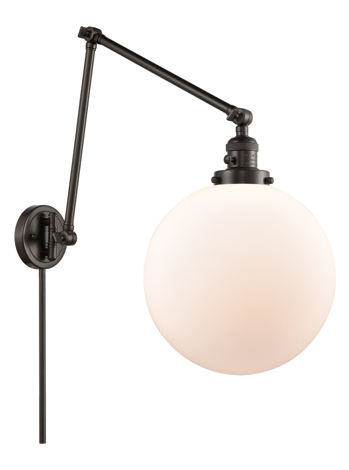 Innovations - 238-OB-G201-12 - One Light Swing Arm - Franklin Restoration - Oil Rubbed Bronze