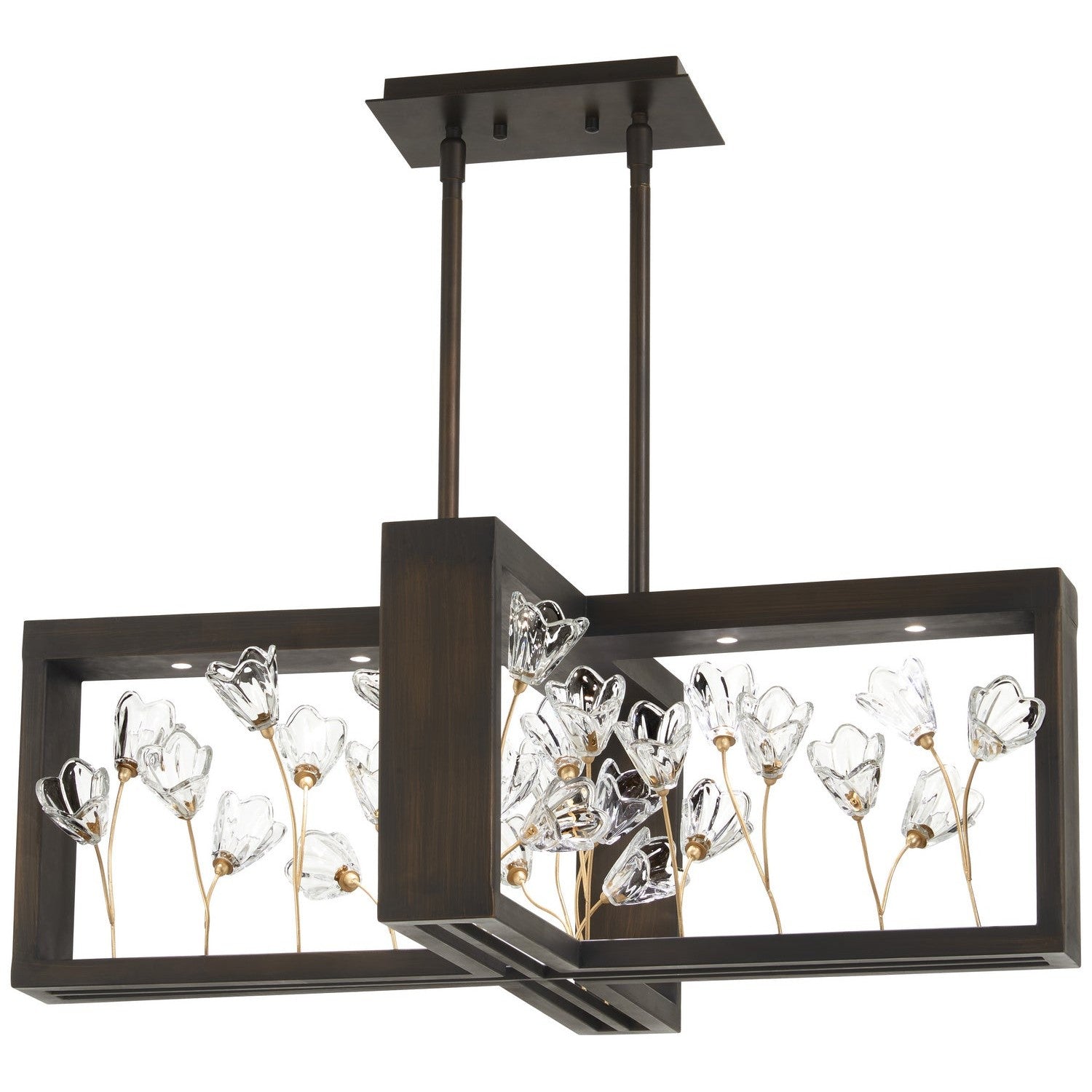 Metropolitan - N7965-730-L - LED Chandelier - Maison Des Fleurs - Regal Bronze With Empire Gold Leaf