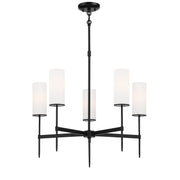 Minka-Lavery - 3845-66A - Five Light Chandelier - First Avenue - Coal