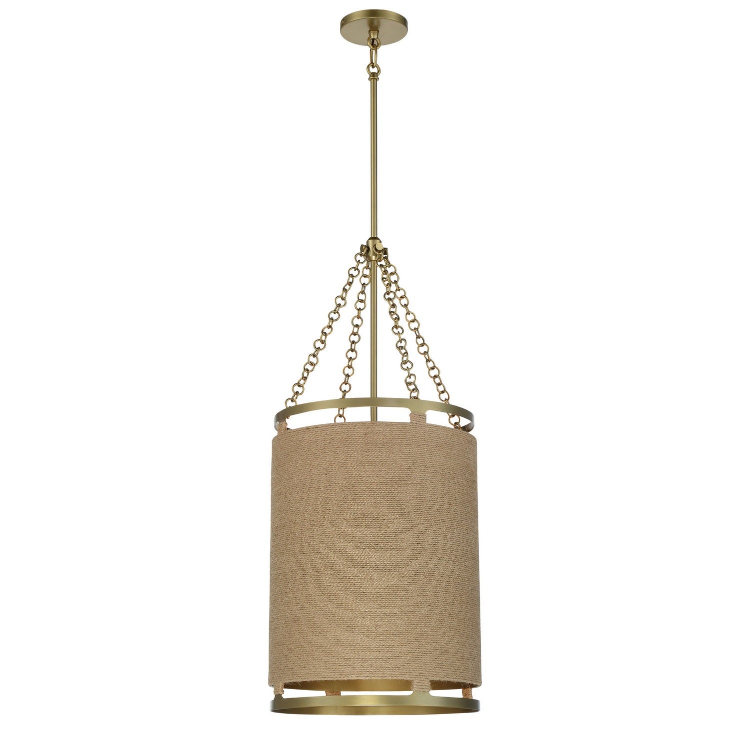Minka-Lavery - 3864-695 - Four Light Pendant - Windward Passage - Soft Brass