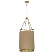 Minka-Lavery - 3864-695 - Four Light Pendant - Windward Passage - Soft Brass
