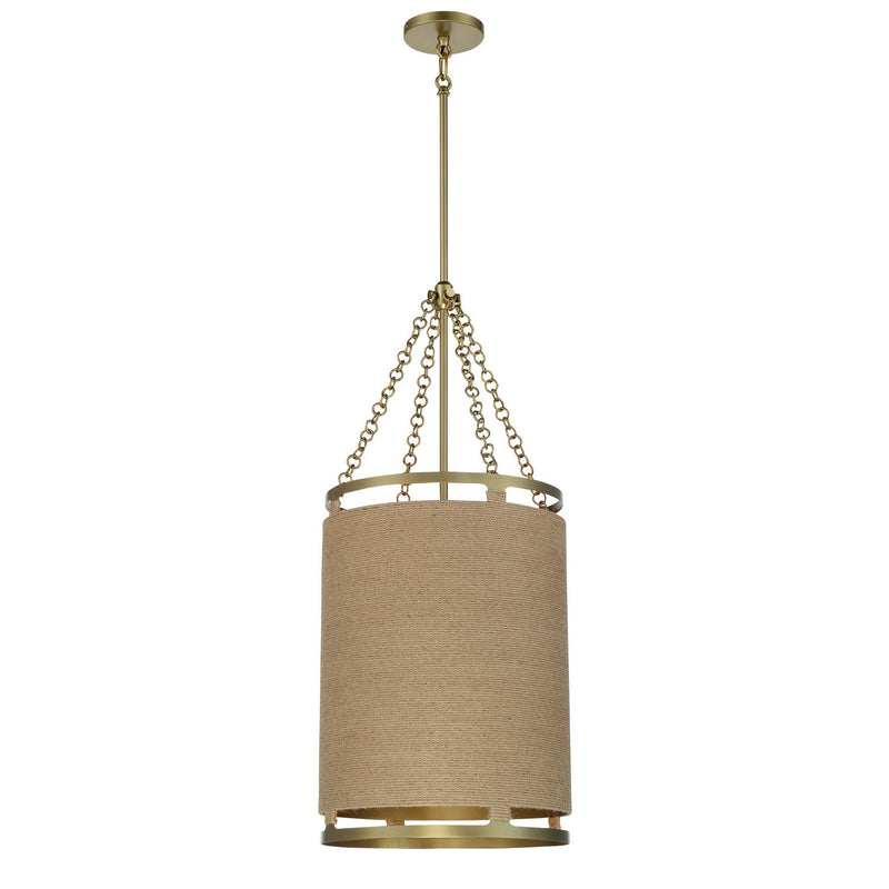 Minka-Lavery - 3864-695 - Four Light Pendant - Windward Passage - Soft Brass