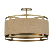 Minka-Lavery - 3869-695 - Four Light Semi Flush Mount - Windward Passage - Soft Brass
