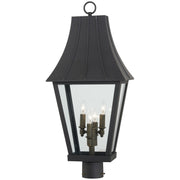 Minka-Lavery - 72786-66G - Four Light Outdoor Post Mount - Chateau Grande - Coal W/Gold